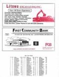 Bergen Township Owners Directory, Ad - Litzau Excavating Inc., First Community Bank, McLeod County 2003